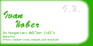 ivan wober business card